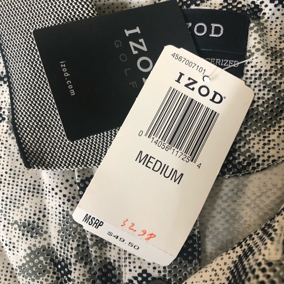 Men’s Izod Golf Short Sleeve Collared Shirt NWT - Picture 7 of 7